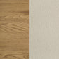 Bennett 78-inch California King Upholstered Panel Bed Cream and Light Oak