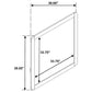 Bennett Bedroom Dresser Mirror Light Oak