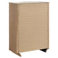 Leanne 5-piece Eastern King Bedroom Set Light Oak