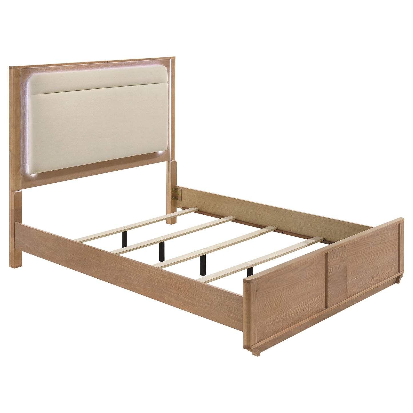 Leanne 4-piece Queen Bedroom Set Light Oak