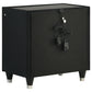 Ravenne 5-piece Velvet Upholstered Queen LED Bedroom Set Black