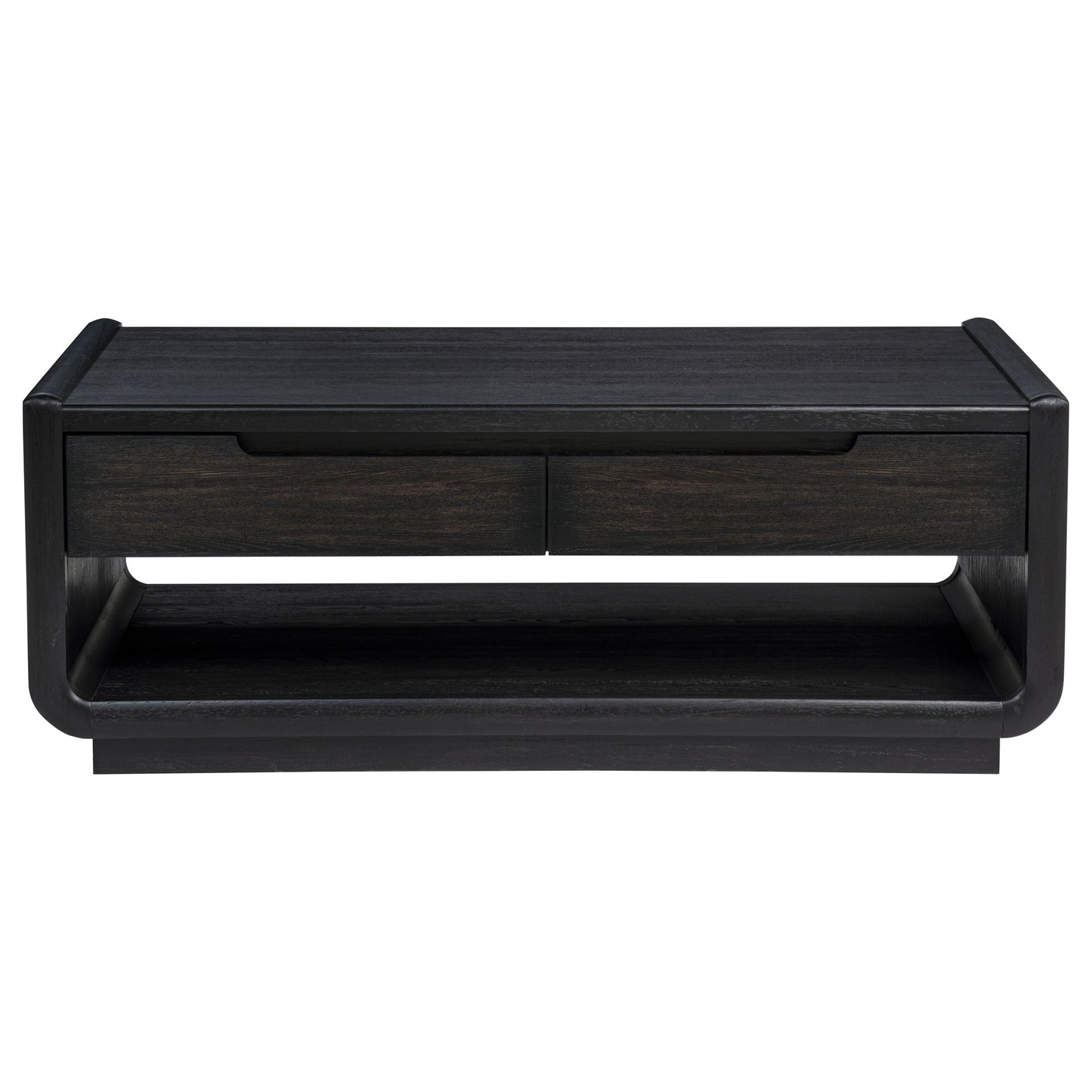 Leandro 3-piece Wood Coffee and End Table Set Burnished Black
