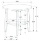 Bradley 3-Piece Round SmartTop Coffee Table Set Smokey Grey and Brown