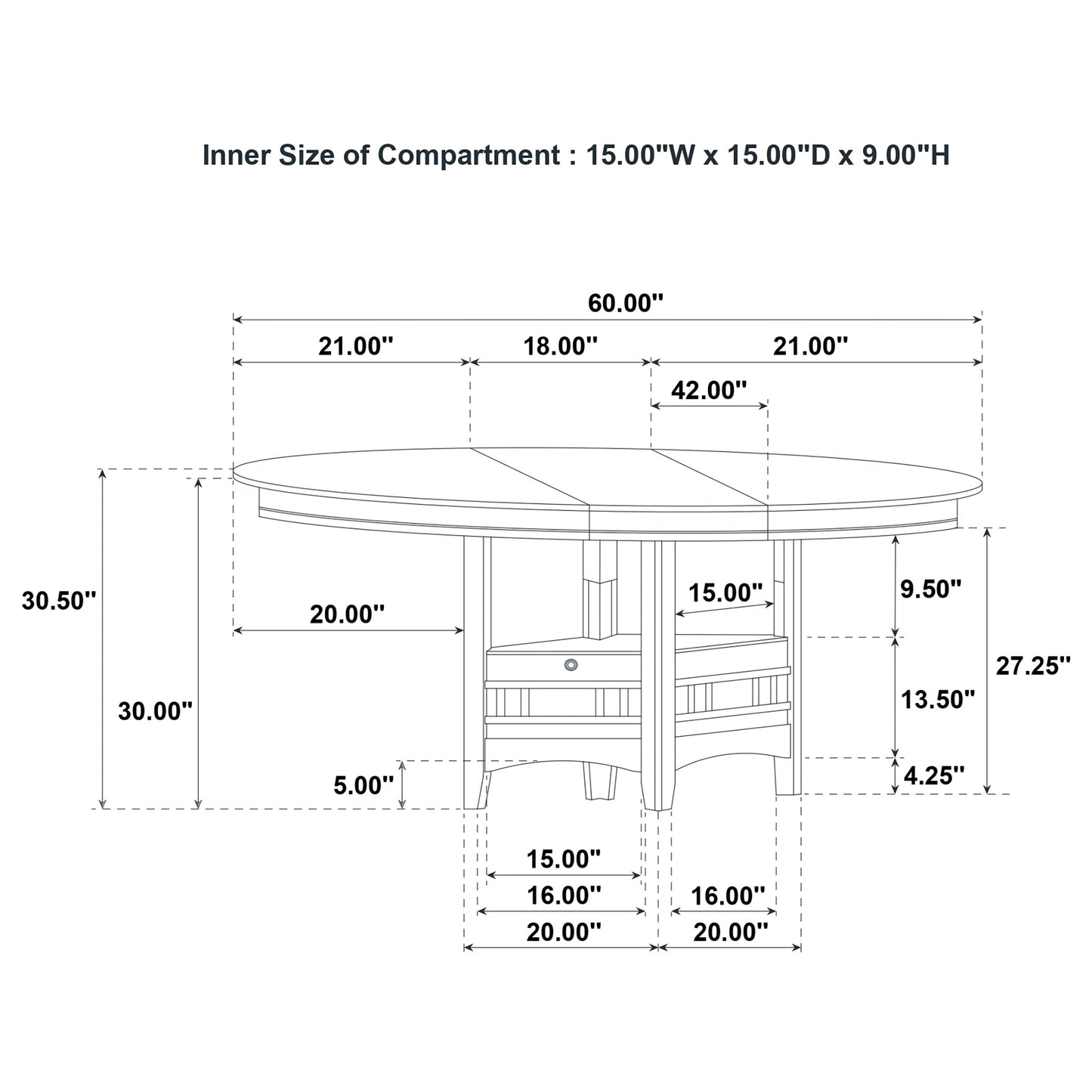 Lavon 5-piece Oval Extension Leaf Dining Set Light Oak