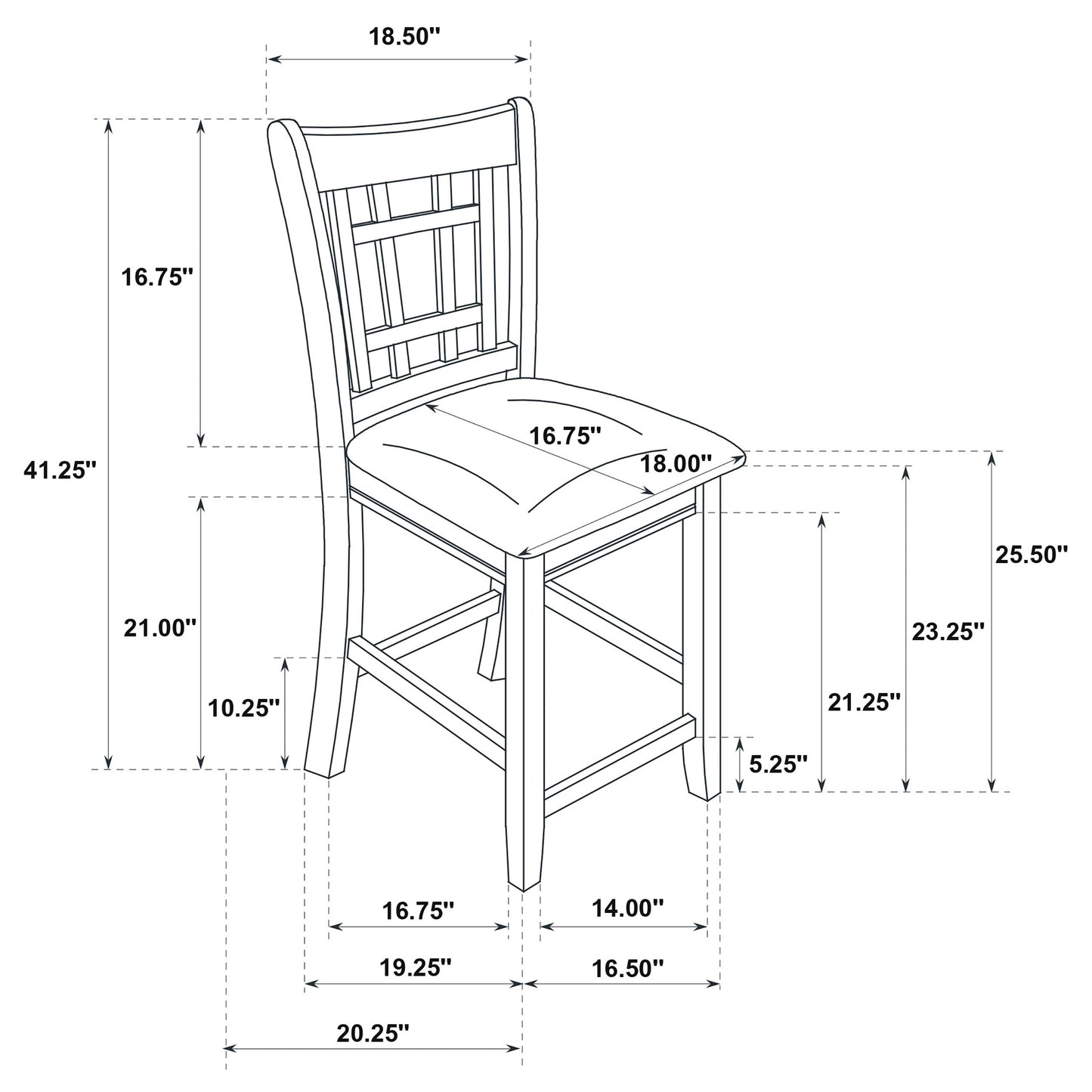 Lavon 5-piece Oval Counter Height Dining Set Light Oak