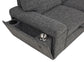 Demko Sleeper Sectional Sofa with Speaker and Storage Chaise Granite
