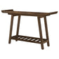 Ornelas 46-inch Console Table with Slatted Shelf Mango Brown