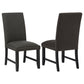 Berning Fabric Upholstered Parson Side Chair Charcoal Grey (Set of 2)