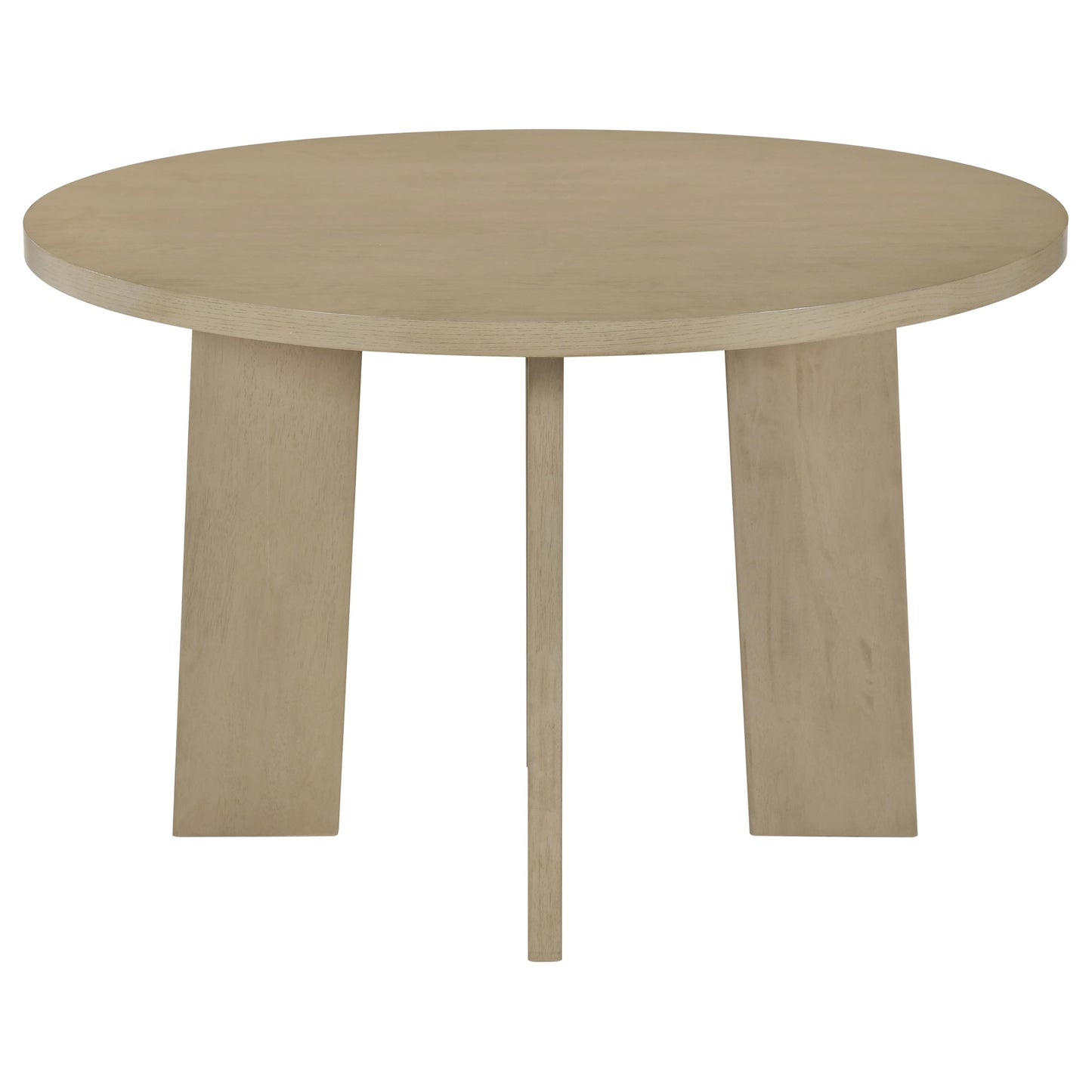 Strouse 47-inch Round Wood Dining Room Table Natural Oak