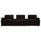 Collins 5-Piece Power Reclining Home Theater Seating Chocolate Brown