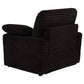 Collins Upholstered Power Recliner Chair Chocolate Brown