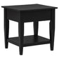 Lindenton 2-piece Wood Lift-Top Coffee and End Table Set Black