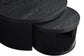 Sweeney 2-piece Round Wood Occasional Nesting Table Set Black