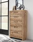Hyanna Full Panel Storage Bed, Dresser, Mirror, Chest and Nightstand