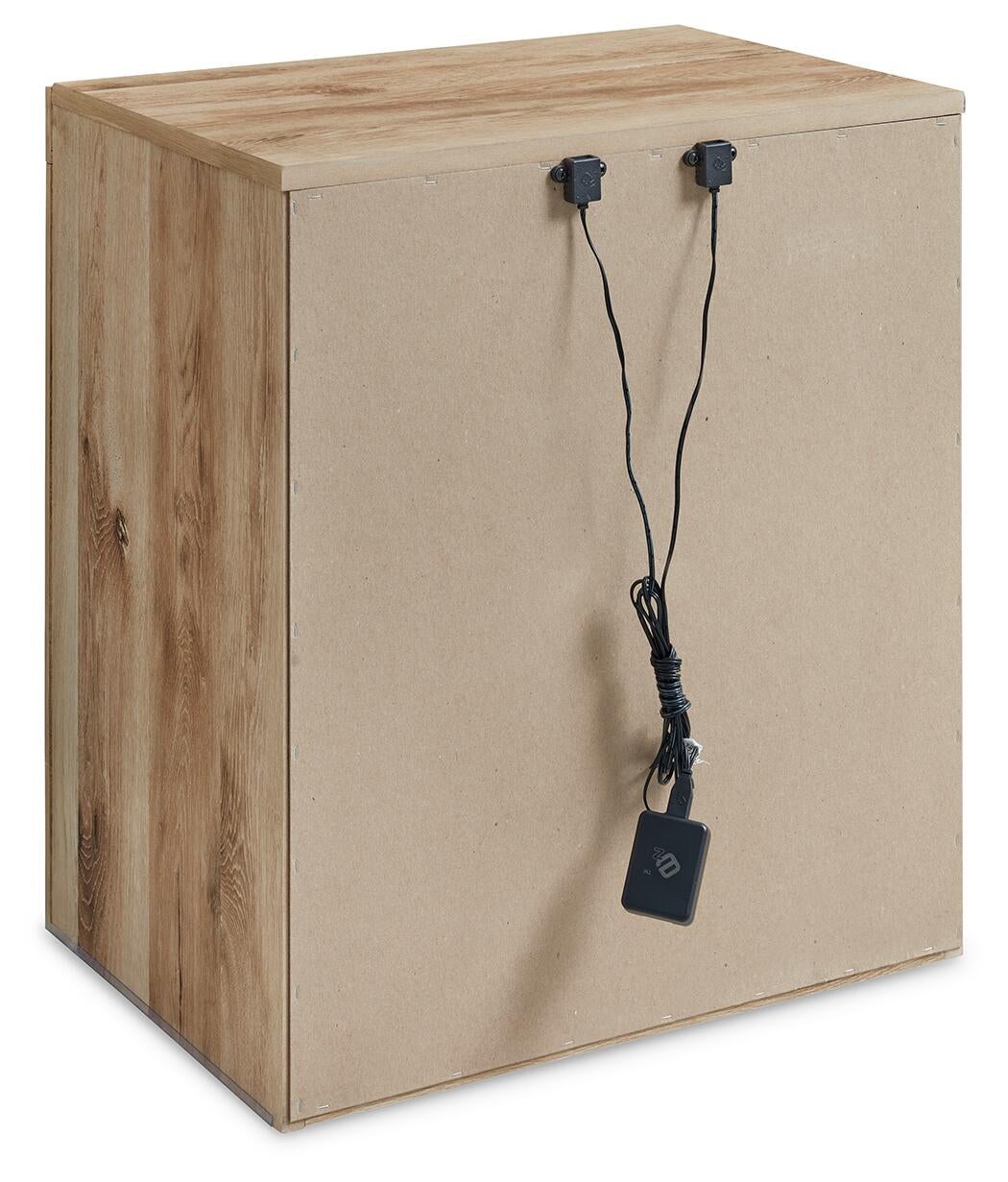 Hyanna Twin Panel Bed with 2 Side Storage, Dresser, Mirror, Chest and Nightstand