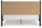 Cadmori King Upholstered Panel Bed, Dresser and Mirror