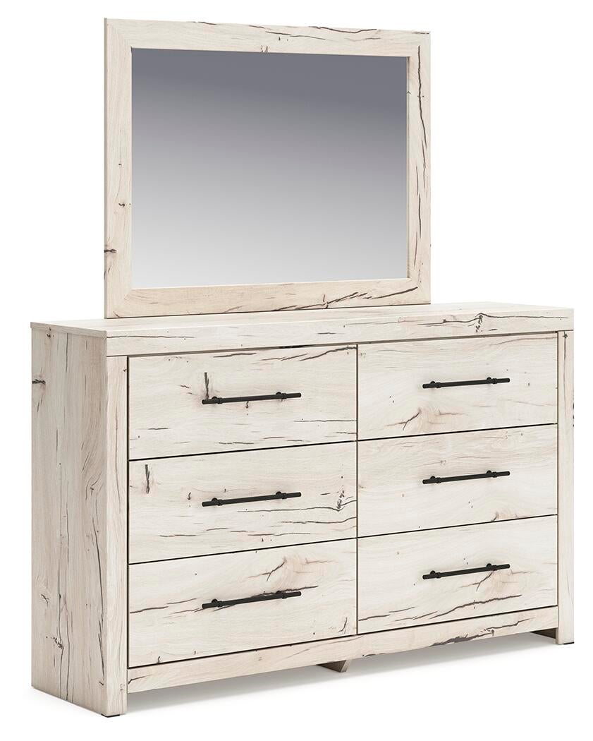 Lawroy King Panel Headboard, Dresser, Mirror, Chest and Nightstand