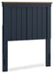 Landocken Twin Panel Headboard, Dresser, Mirror and Nightstand