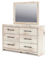 Lawroy King Panel Bed, Dresser, Mirror and Nightstand