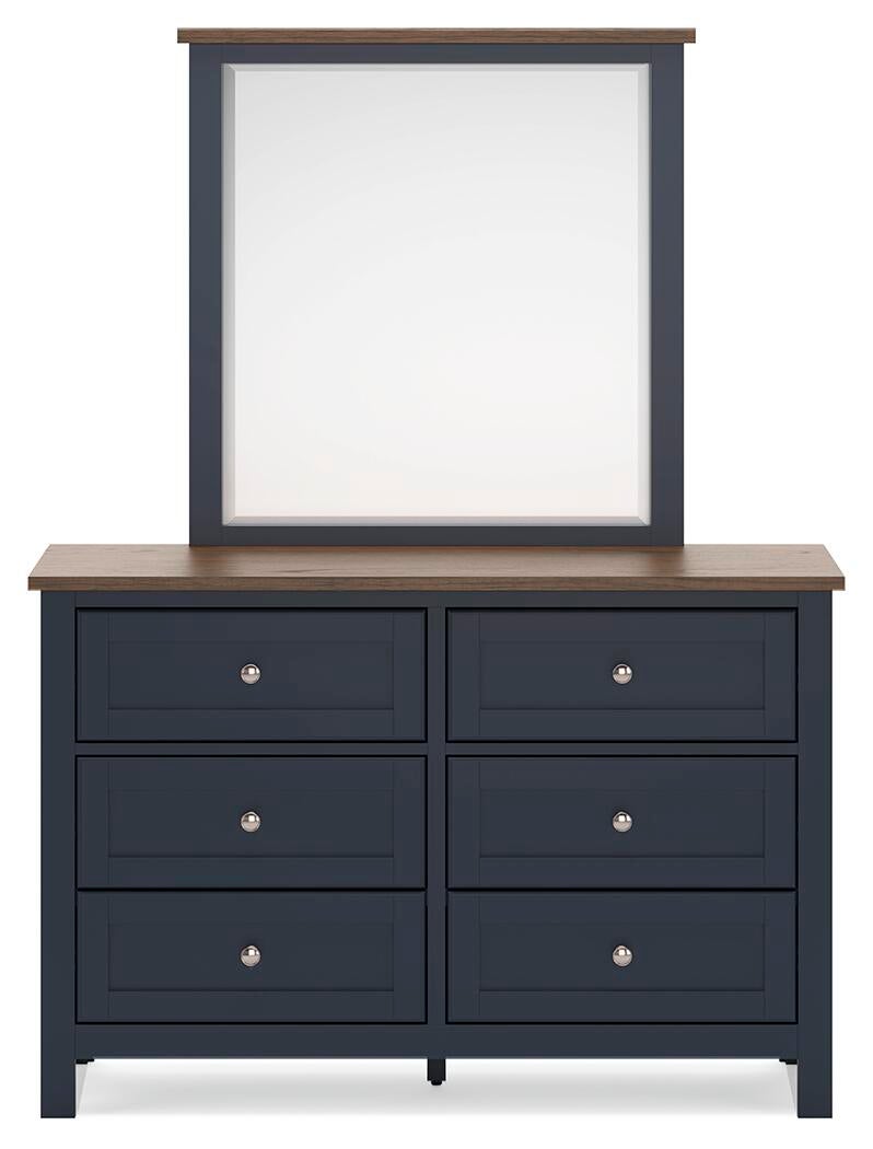 Landocken Queen Panel Headboard, Dresser and Mirror