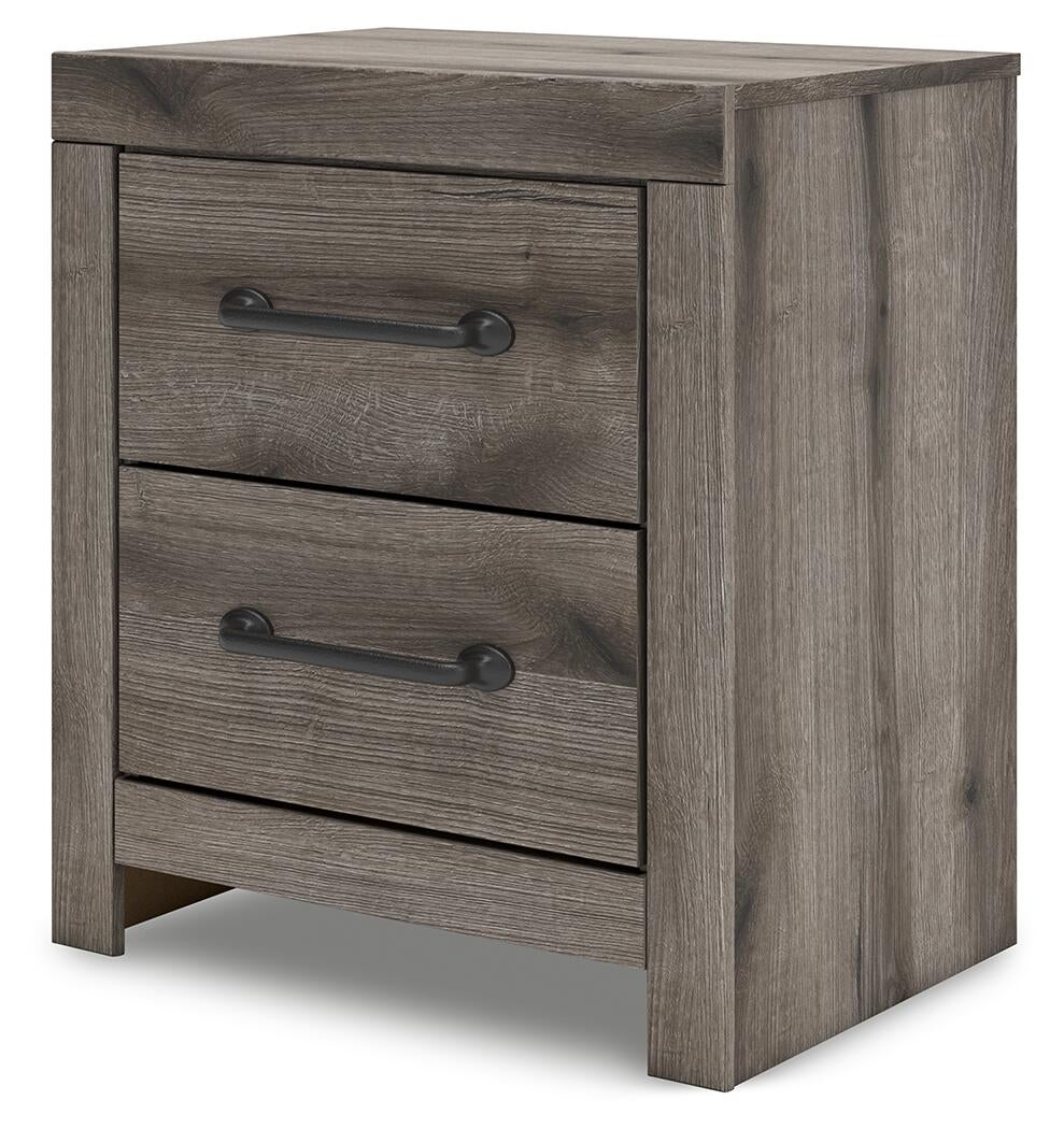 Graystorm Full Panel Bed with Storage, Dresser, Mirror, Chest and Nightstand