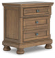 Feddinger California King Storage Sleigh Bed with Mirrored Dresser and Nightstand
