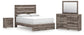 Graystorm Queen Panel Bed, Dresser, Mirror and Nightstand