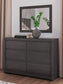 Fraluna King Panel Bed, Dresser and Mirror