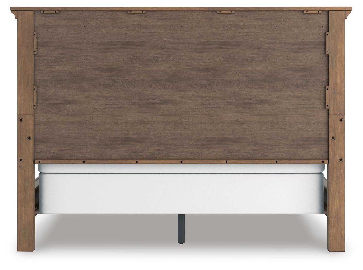 Feddinger California King Panel Bed with Mirrored Dresser and Nightstand