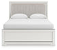 Zuraleus Queen Upholstered Panel Bed, Dresser, Mirror and Nightstand