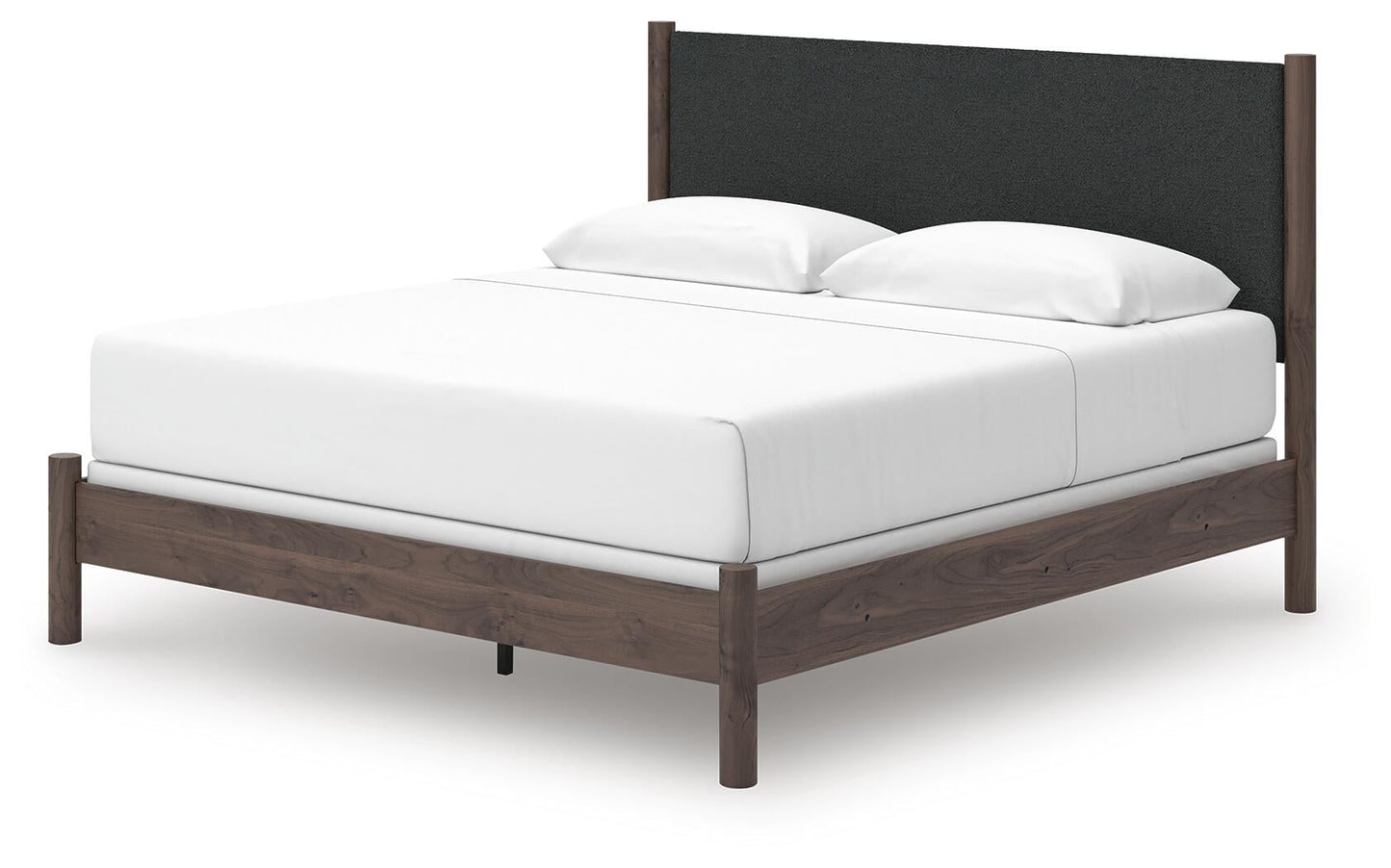 Pamytta King Upholstered Panel Bed, Dresser, Mirror, Chest and Nightstand