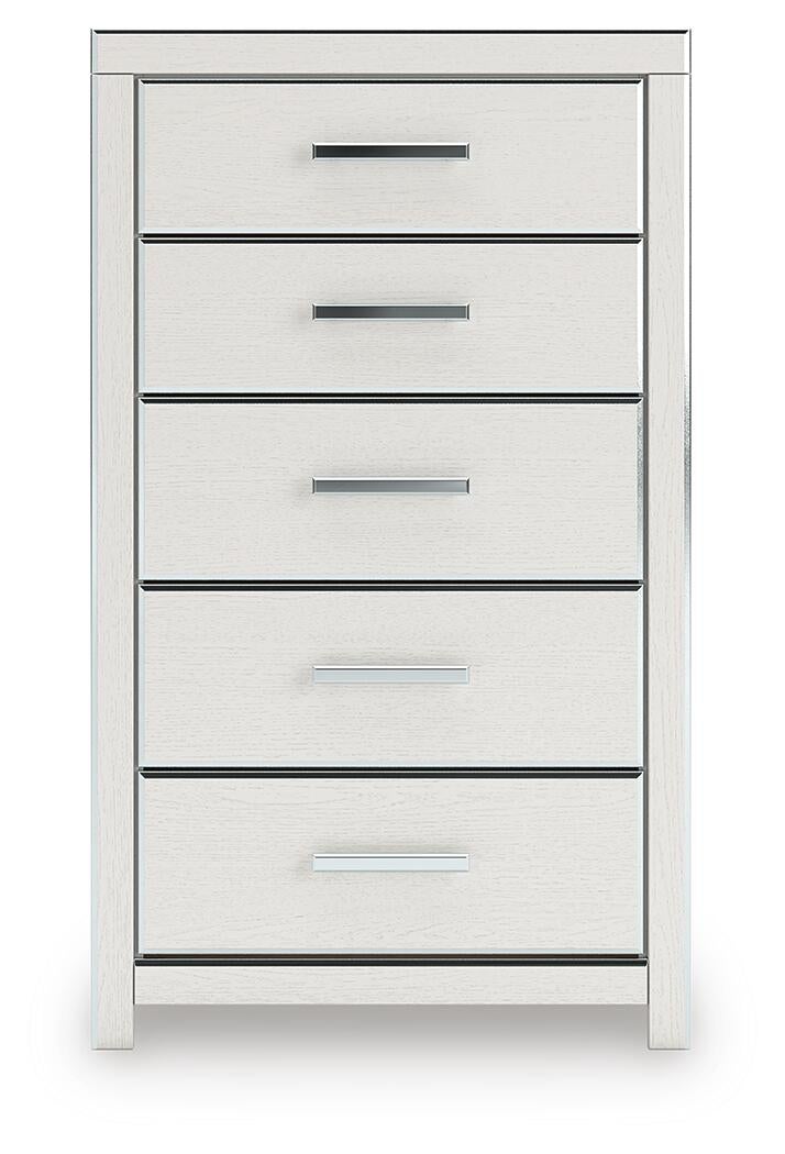 Zuraleus California King Upholstered Bed, Dresser, Mirror, Chest and Nightstand