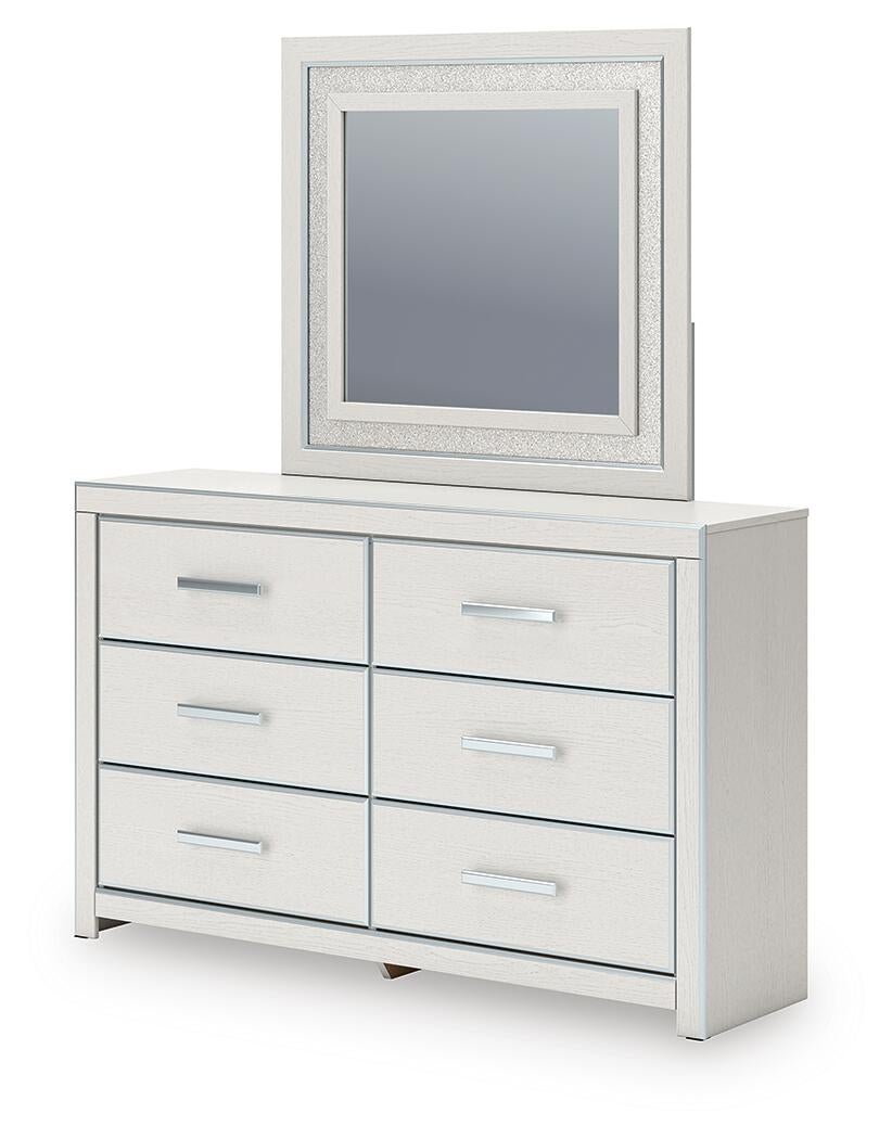 Zuraleus King Upholstered Bed, Dresser, Mirror, Chest and Nightstand
