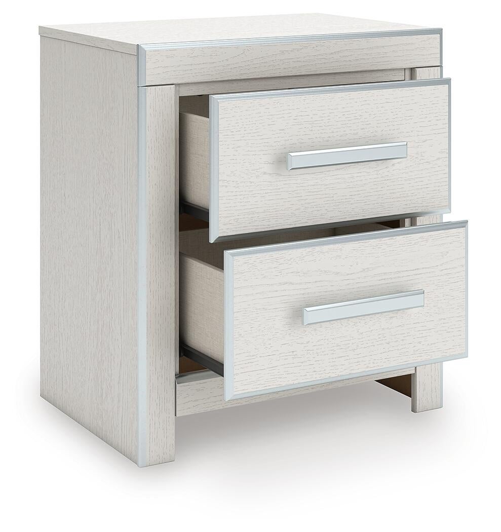 Zuraleus King Upholstered Panel Bed, Dresser, Mirror, Chest and Nightstand
