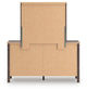 Pamytta Queen Panel Platform Bed, Dresser and Mirror