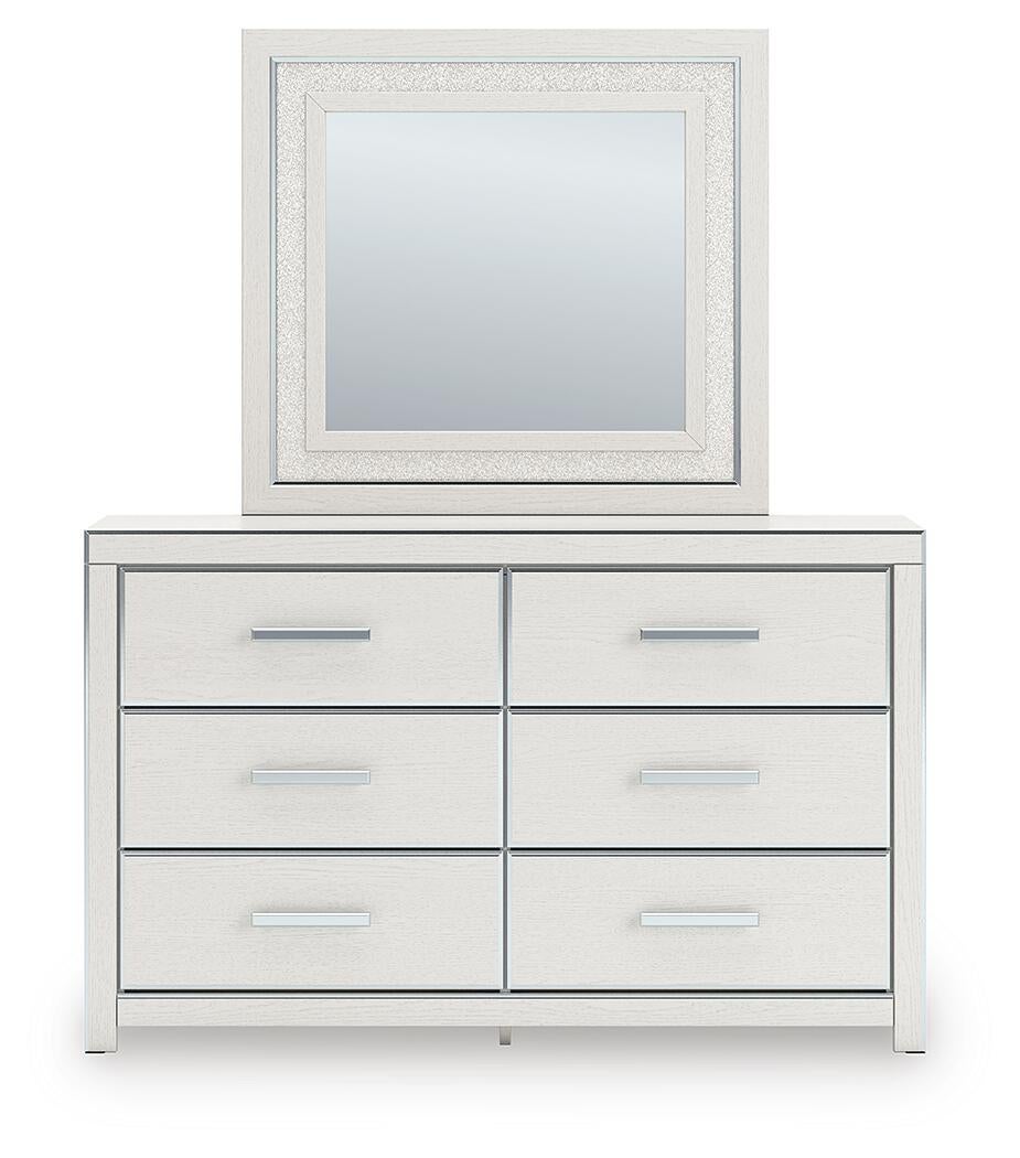 Zuraleus Queen Upholstered Bed, Dresser, Mirror, Chest and Nightstand