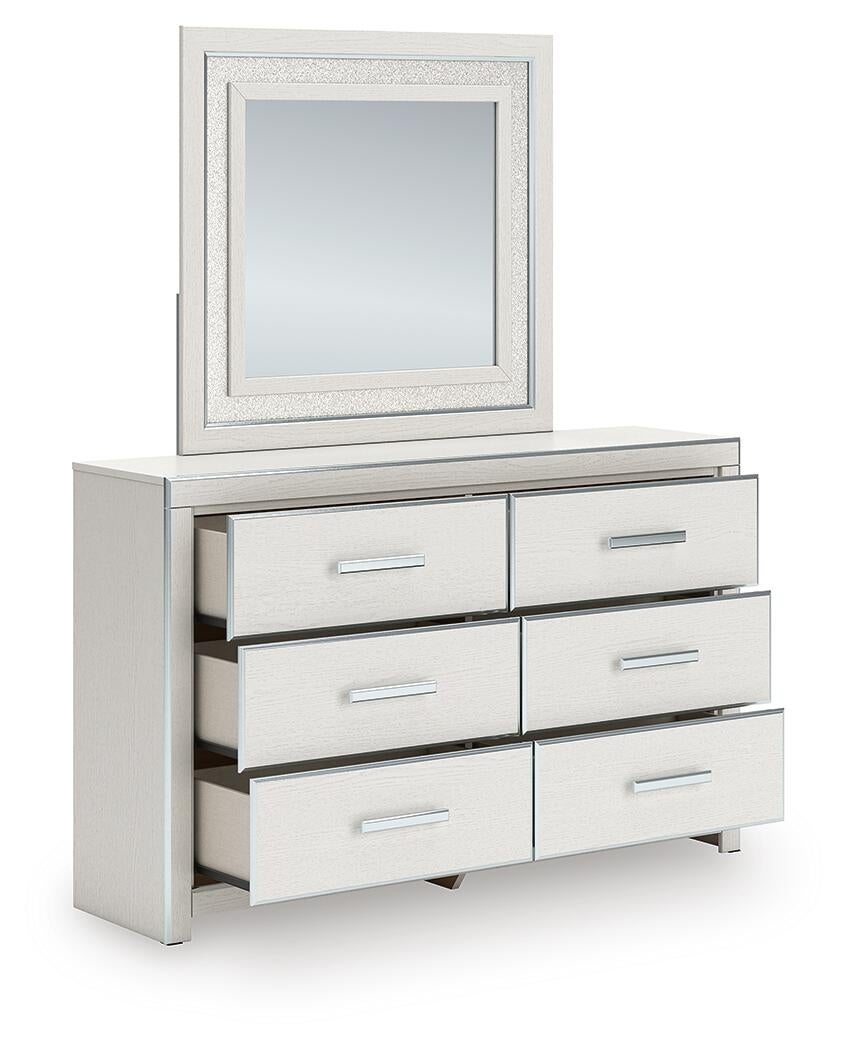 Zuraleus Queen Upholstered Bed, Dresser and Mirror