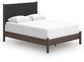 Pamytta Queen Upholstered Panel Bed, Dresser and Mirror