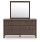 Pamytta King Panel Bed, Dresser and Mirror