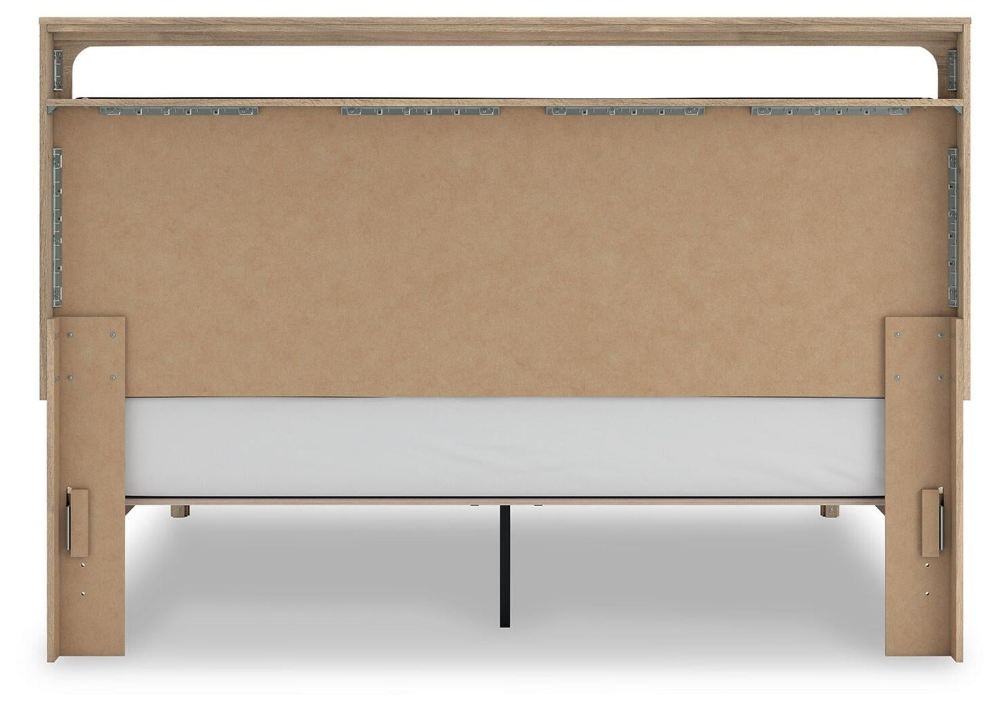 Kinlanni King Upholstered Platform Bed, Dresser, Mirror and Nightstand