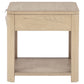 Marcelo Wood End Table with Drawer and Shelf Light Elm
