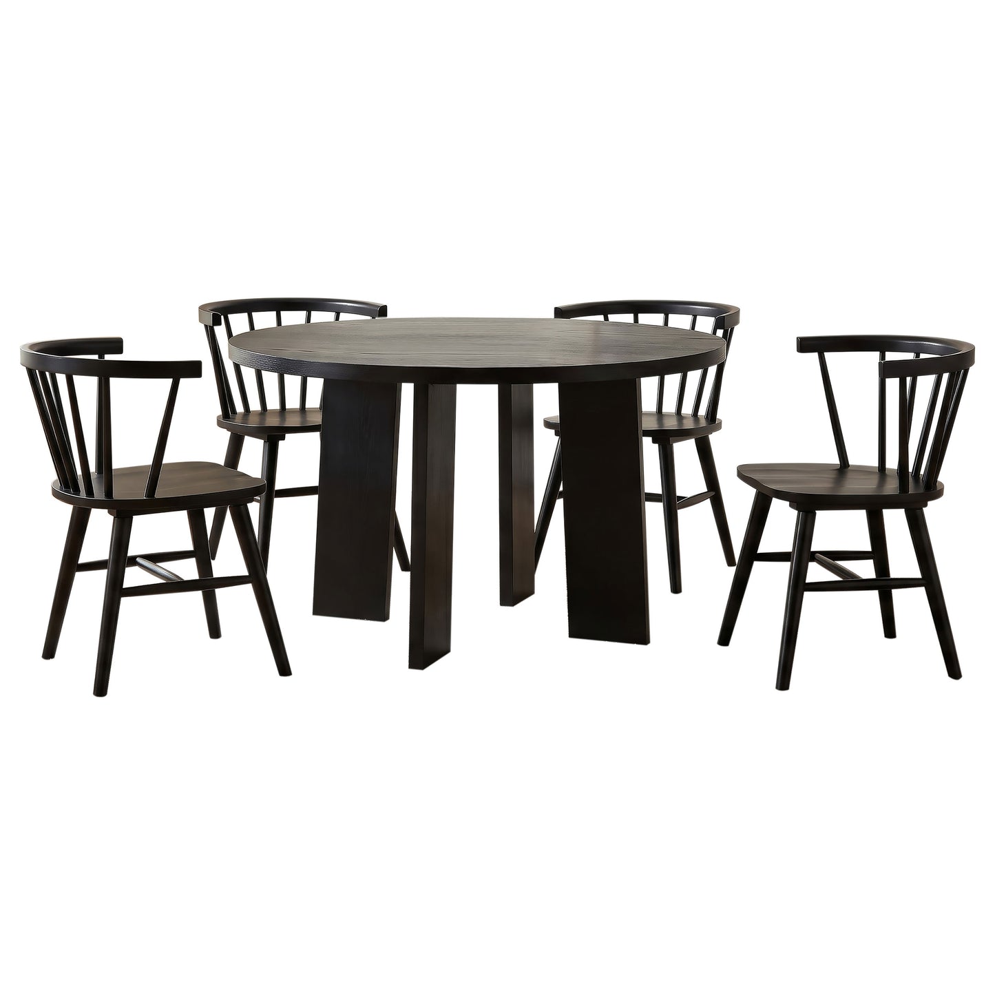 Strouse 5-piece Dining Set Black