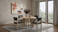 Strouse 5-piece Dining Set Black and Natural Oak