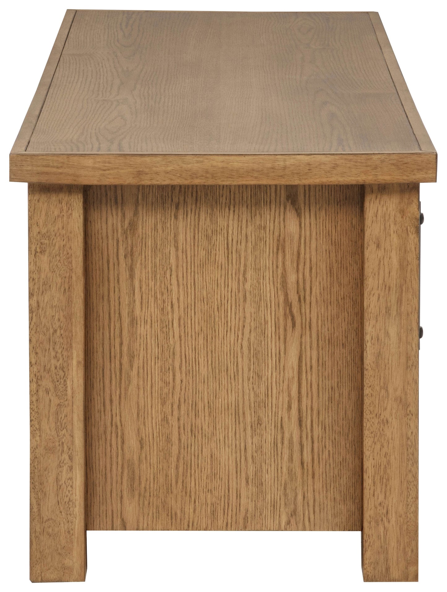 Beasley 2-Door 71-Inch Wood TV Stand Media Console Golden Oak