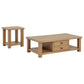 Beasley 2-Piece Wood Coffee Table Set Golden Oak
