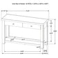 Beasley 2-Drawer Wood Console Table Golden Oak