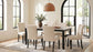 Dermott Upholstered Parson Dining Side Chair Cream (Set of 2)