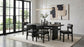 Kehoe Upholstered Dining Side Chair Black (Set of 2)