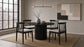 Cullen Dining Side Chair Upholstered Seat Black (Set of 2)