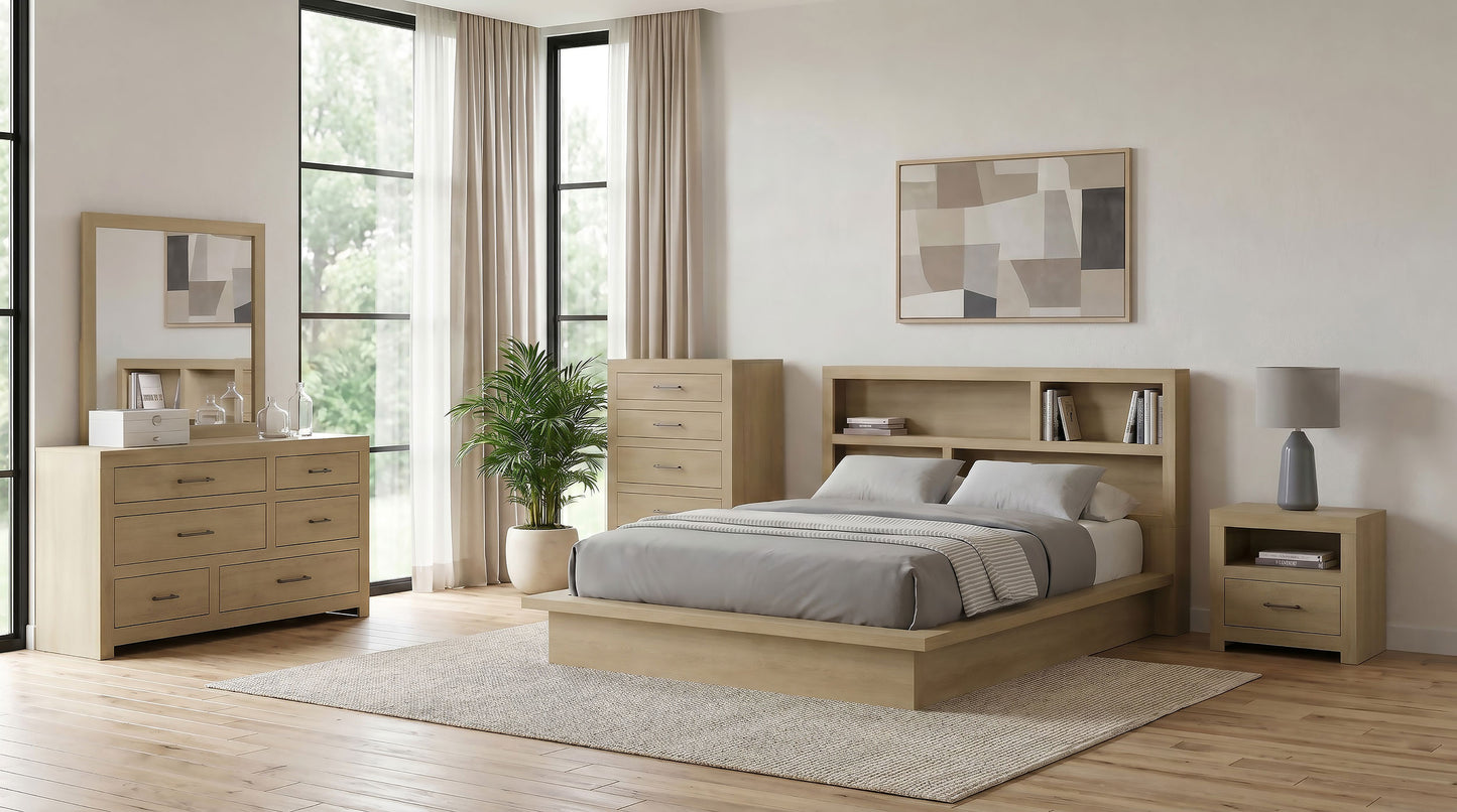Hendricks Dresser Mirror Light Oak